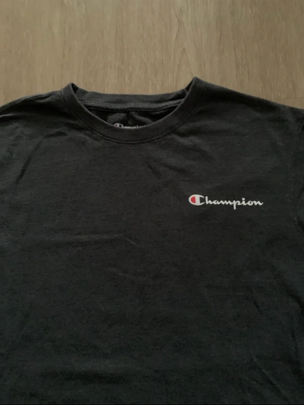 Champion Grey Short Sleeve Logo Tee - Picture 2 of 4